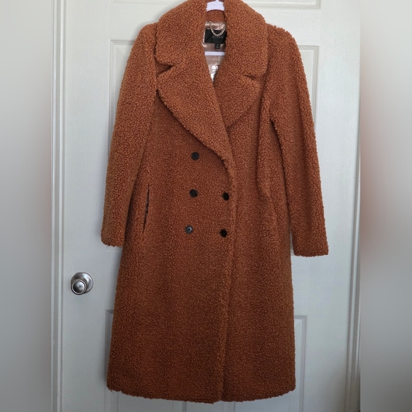 NWT J.CREW DOUBLE-BREASTED TEDDY SHERPA TOPCOAT SIZE S - Picture 2 of 9
